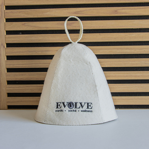 Un Gorro de Sauna de Lana Pura que Transforma el Ritual con una Sola Gota de Agua y la Tranquilidad del Diseño Nórdico - Product Image 3