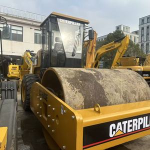 Compacteur à rouleaux vibratoire à moteur diesel Caterpillar CAT CS-683E d'occasion, d'origine Japon/USA, en bon état, en vente en stock - Product Image 4