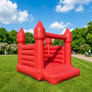 Château gonflable rouge commercial, maison gonflable, château gonflable 10*10 pieds, location de fête gonflable pour <span class=keywords><strong>mariage</strong></span>, aire de jeux intérieure - Product Image 3