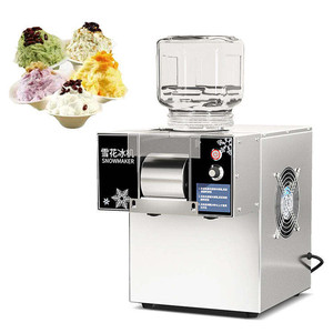 Machine à glace pilée électrique commerciale haute vitesse en acier inoxydable pour Bingsu et cônes de neige - Product Image 2
