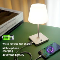 Lampe de table LED à commande tactile, étanche IP54, à intensité variable, avec logo personnalisé, pour hôtel, vente chaude de l'usine Coolqing