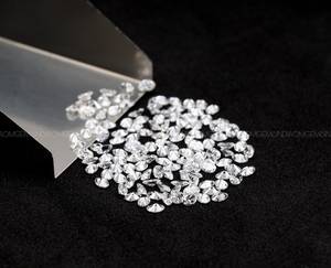 4.0 X 2.5 MM |   Diamante de Corte Ovalado |   Diamante Cultivado en Laboratorio |   Diamante antiguo de corte único para anillo de diamantes, pares de pendientes, colgante - Product Image 4