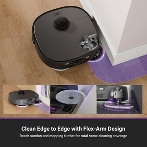 <span class=keywords><strong>Eureka</strong></span> Factory AI Robot Aspirador 16200Pa Ultra Succión Autovaciado Fregona de brazo flexible 167 °F Agua caliente Secado de aire APP Personalizar - Product Image 5