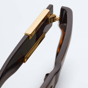 Bottega BV <b>Rectangular</b> Acetate Frame Sunglasses UV Protection Fashion Eyewear for <b>Men</b> Women Outdoor Daily Wear Veneta - Product Image 4