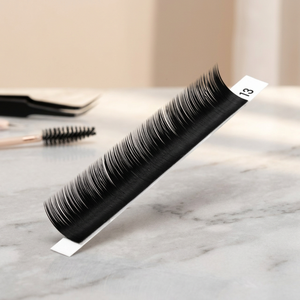 BLACK BERRY Marque Privée OEM 1000 Pièces Extensions de Cils en Soie Velours Bande de Coton Noire Naturelles Longues C CC D 0.07 0.15 Mix - Product Image 2