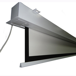 Xjk 100 pouces 120 pouces 150 pouces Home cinéma en aluminium écran de <span class=keywords><strong>Projection</strong></span> électrique motorisé dans le plafond écran de projecteur encastré - Product Image 3