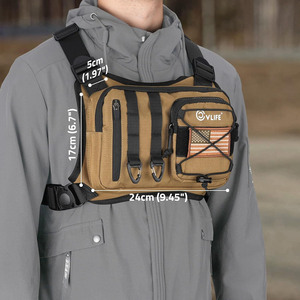 Échantillon gratuit : Sac de poitrine tactique, holster de transport dissimulé pour appareil photo hybride, sac banane avec poche pour téléphone à extraction rapide - Product Image 6
