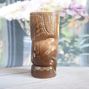 Long-Tongue Worriors Novedad Taza Tiki ecológica de cerámica 550ml para uso en fiestas - Product Image 3