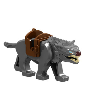 Mattoni da costruzione Tiger Elephant Wolf blocchi compatibili giocattolo per bambini regalo figure di blocchi di animali - Product Image 4