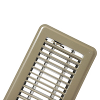 Diffuseur d'air carré en acier/aluminium sur mesure, enduit de poudre, durable, pour système de ventilation CVC, grille d'aération moderne à 4 voies, extérieur