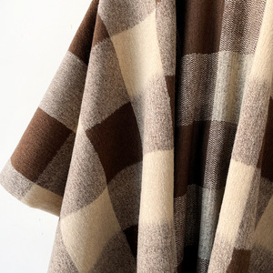 Écharpe longue en polyester à double face, style écossais classique britannique, grande taille, chaude et respirante, châle de luxe pour femme, poncho, cape - Product Image 2