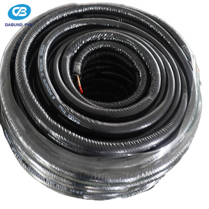 Set di linee di rame isolate in gomma nera del condizionatore d'aria 5/8 3/8 - Product Image 1