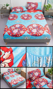 Ensemble de protège-matelas grand format antidérapant imprimé avec taies d'oreiller – Collection de literie tout compris - Product Image 4