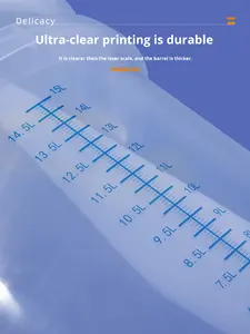 Mezun su ölçüm kova tıbbi dezenfeksiyon şeffaf plastik hava geçirmez kapak 24-Hour idrar proteini kantitatif 5L - Product Image 3