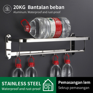 Pano.V Modern Design Stainless Steel Wall Mounted Corner Storage Rack Bathroom <b>Shower</b> Shelves for Home or Hotel Use for Kitchen - Product Image 5