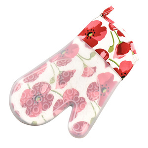 Gants en coton de <span class=keywords><strong>silicone</strong></span> imprimés ouverture oblique tissu floral épaissi coton <span class=keywords><strong>Silicone</strong></span> isolé gants de <span class=keywords><strong>cuisson</strong></span> au four - Product Image 4