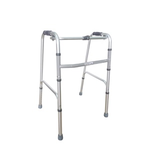 รถช่วยเดินแบบพับได้ CE Medical Aluminum Single Button Folding Walker & Rollator น้ำหนักเบา สำหรับผู้สูงอายุและผู้พิการ - Product Image 1