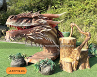 Parc Décoration Réaliste Animatronic Dragon Modèle Dragon Tête Statue Usine Sur Mesure