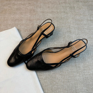 Sandalias <span class=keywords><strong>de</strong></span> tacón alto para mujer, moda, transpirables, cómodas, nuevas ventas calientes, cuero genuino <span class=keywords><strong>de</strong></span> alta calidad, compras en línea - Product Image 4