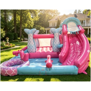 Factory Price Wholesale Super Castle Commercial Inflatable PVC Slide Combo Bounce House Pool Jumping Castle Kids Party Event - Product Image 5