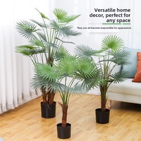 Bonsaï artificiel en soie de palmier Areca, décoration intérieure, PVC souple, durable, imperméable, écologique, ornement de sol, style nordique, Phénix