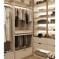 CBMMart nouveau design personnalisé moderne Walk in closet étagères ensemble en bois armoire meubles de chambre armoires