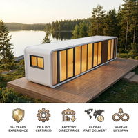Chine Cabine modulaire directe d'usine-Maison préfabriquée à faible coût pour la vie et Airbnb 20 pieds Utilisation de la cabine Apple pour l'hôtel et le salon.