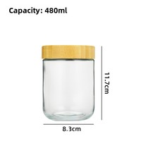 W-5514 Keuken Huishoudelijke Moderne Minimalistische Vochtbestendige Pot Grote Capaciteit Opbergcontainer Gedroogd Fruit Snacks Glazen Opbergdoos