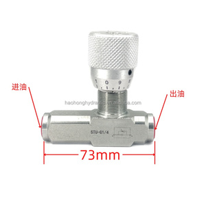 STU-G1/4 STU-G3/8 G1/2 STU-G3/4 STU-G1 thủy lực một chiều Van tiết lưu điều chỉnh tốc độ van điều chỉnh tốc độ van - Product Image 1