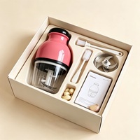 Robot culinaire électrique 250W pour bébé, lames en acier inoxydable, hachoir à viande multifonction, mixeur et hachoir à aliments