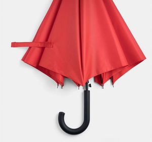 Parapluie semi-automatique de voyage, design européen, à manche droit ou courbé, avec baleines en fibre de verre, pour le soleil et la pluie, vente en gros - Product Image 2