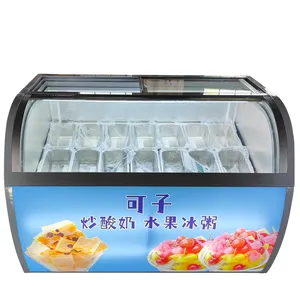 Customizable Frozen -22 Hagen-Dazs Italian Popsicle 12 tray gelato show case/barrel ice cream show case