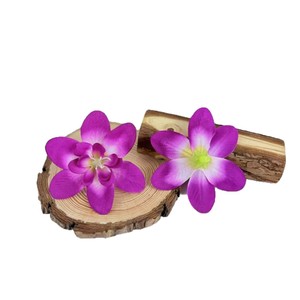 Fleurs artificielles Qiye, têtes d'orchidées en soie, décoration de mariage, fleurs pour épingles à cheveux, couronnes, boîte cadeau DIY faite à la main, décorations plaquées - Product Image 5