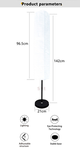 Modern Luxury Switch On-line Customized <strong>Rice</strong> Paper Lamp Corner <strong>Light</strong> Living Room Unique Standing Floor Lamps - Product Image 5