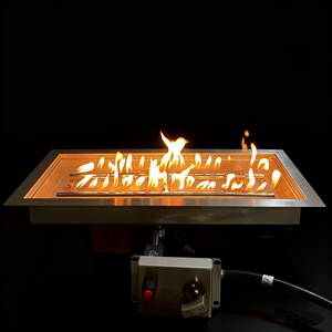 60cm thép không gỉ hình chữ nhật gas <span class=keywords><strong>Pit</strong></span> Burner cho ngoài trời lửa <span class=keywords><strong>Pit</strong></span> bảng. - Product Image 5