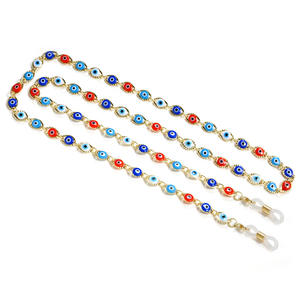 Pavo ojo diablo mal de ojo joyería mascarilla titular gafas de sol cuello Lunettes gafas accesorios cadenas para máscaras - Product Image 6