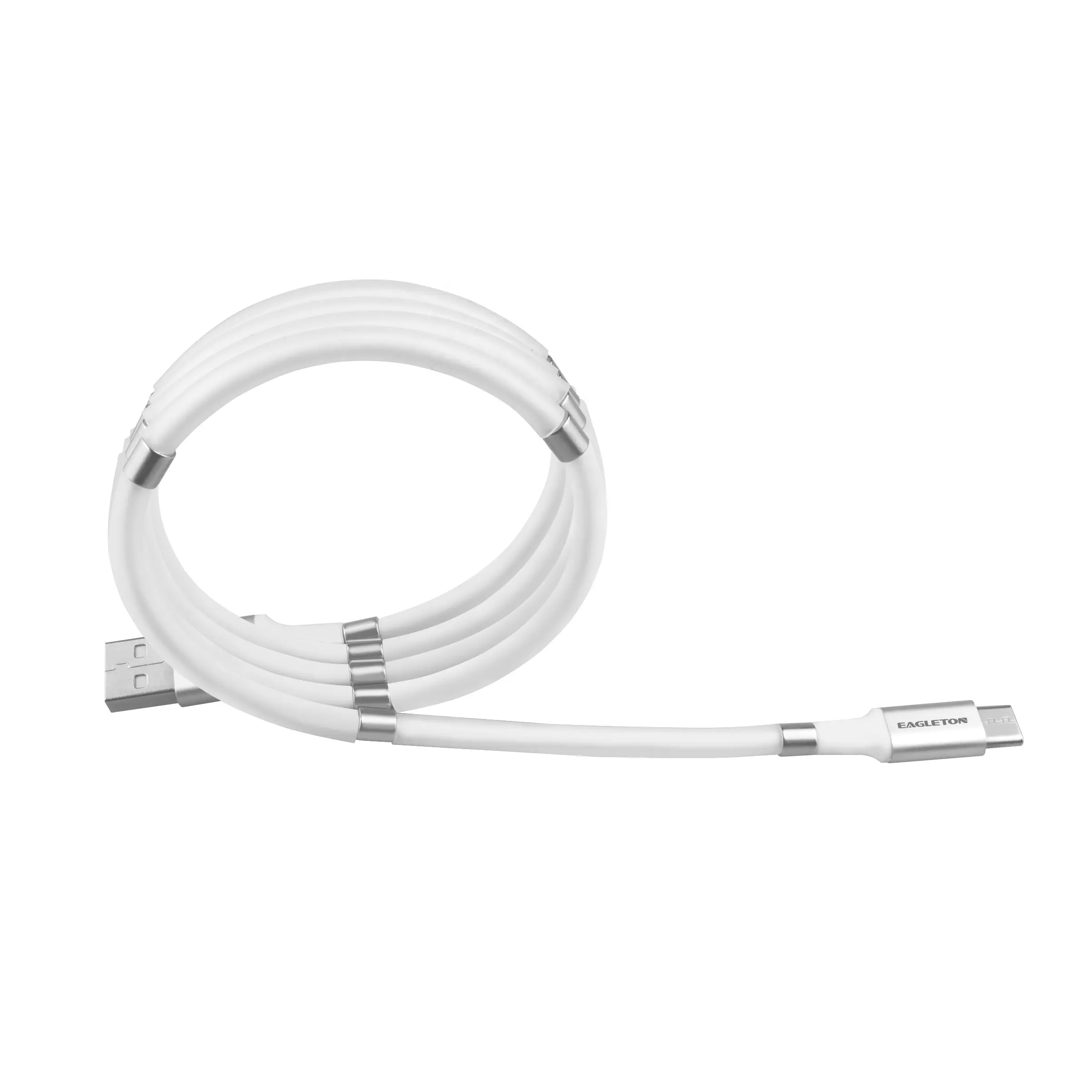 Super starke magnetische einfach-spule 2.4A schnelle lade micro usb daten kabel