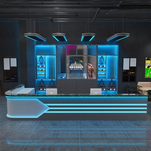 <span class=keywords><strong>Comptoir</strong></span> d'accueil LED personnalisable pour usage professionnel dans les hôtels, les gymnases, les salons, les bars et les magasins de détail - Product Image 4
