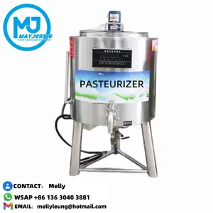 50L low and high temperature pasteurization machine/milk ice cream pasteurizer/milk pasteurization sterilizer with refrigeration