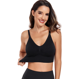 LOGO <span class=keywords><strong>Soutien</strong></span>-<span class=keywords><strong>gorge</strong></span> d'<span class=keywords><strong>allaitement</strong></span> sans couture pour femmes, sans couture, sans couture, pour maternité, grossesse et sport, avec ouverture sur le devant - Product Image 3