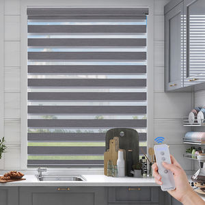 Stores enrouleurs motorisés Wifi 100% polyester sans cordon Stores zébrés pour fenêtres - Product Image 1