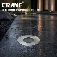 Mini projecteur LED encastrable étanche IP68 1W en acier inoxydable 304 pour extérieur, éclairage paysager, projecteur souterrain encastré IK08