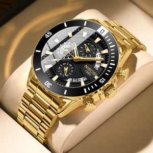 <span class=keywords><strong>Montre</strong></span>-bracelet à quartz NIBOSI 2592 pour homme, avec affichage de la semaine et de la date, bracelet en maille, boîtier en alliage, style décontracté et tendance pour <span class=keywords><strong>garçon</strong></span>. - Product Image 1