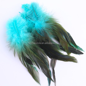 Plumas <span class=keywords><strong>de</strong></span> gallo Schlappen teñidas en racimo <span class=keywords><strong>de</strong></span> 5-7 pulgadas al por mayor, en hilo <span class=keywords><strong>para</strong></span> decoración <span class=keywords><strong>de</strong></span> ropa <span class=keywords><strong>de</strong></span> carnaval y costura - Product Image 4