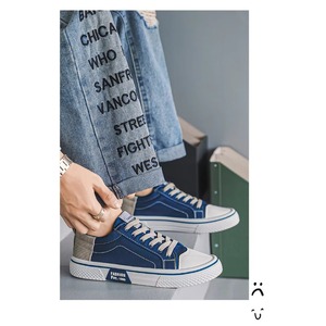 Chaussures basses en toile respirantes pour hommes 2026 – Décontractées, plates, pour la marche quotidienne, tendance, style skate, toutes saisons – Vente en gros, personnalisables - Product Image 1