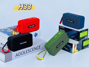 H33เล็กกลางแจ้งแบบพกพาลำโพงกล่องลำโพงซับวูฟเฟอร์สำหรับเชื่อมต่อ FM TWS กำลังแรงสูง - Product Image 2