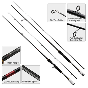 <span class=keywords><strong>Canne</strong></span> à pêche <span class=keywords><strong>DAIWA</strong></span> LAGUNA MX, guides Fuji, spinning/casting, 2 brins, carbone, puissance UL/ML, pour la pêche à la <span class=keywords><strong>truite</strong></span>, au bar et aux leurres en eau douce. - Product Image 4