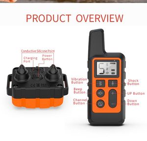 <span class=keywords><strong>Collier</strong></span> de dressage électrique pour chien avec écran LCD, Vibration, <span class=keywords><strong>Anti</strong></span>-<span class=keywords><strong>aboiement</strong></span>, Rechargeable, étanche à distance - Product Image 6