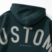 Sweat-shirt à capuche surdimensionné pour femme personnalisé, de haute qualité, en coton vintage, effet usé, avec logo personnalisé imprimé au dos