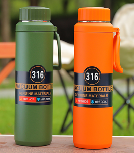 Bouteille d'eau de sports de plein air à isolation thermique en acier inoxydable de grande capacité avec infuseur à thé bouteille portable tasse de dinosaure - Product Image 4